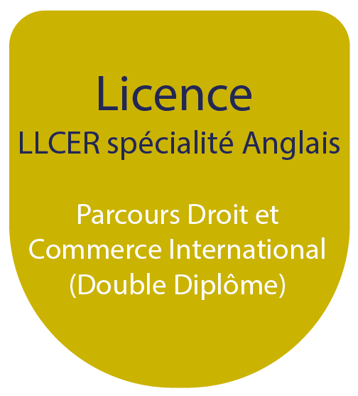 Licence LLCE spécialité Anglais : Parcours Droit et Commerce Internationales (Double Diplôme)