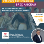 Conférence avec Éric ANCEAU – partenariat avec la Librairie Le Failler